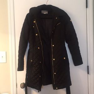 Micheal kors hooded down trench coat